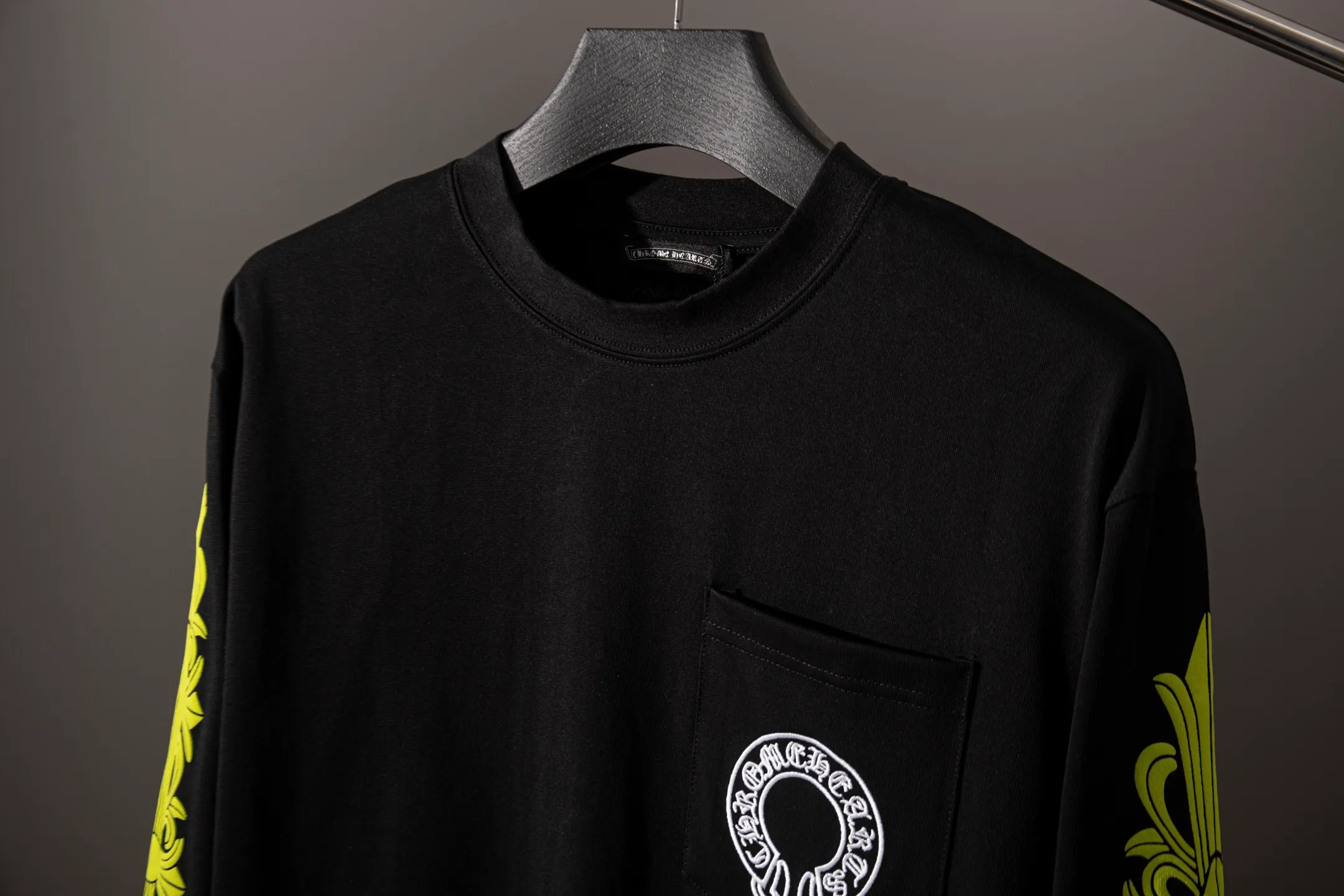 （ Quality） Chrome Hearts T logo Same Style ：Black White Size S-XL（ 9）